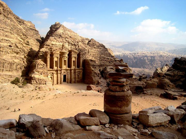 An undated photo of the ancient city of Peta, some 235km south of Amman, shared by US actor Tyrese Gibson on his Facebook page this week